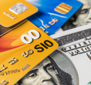 credit cards and cash