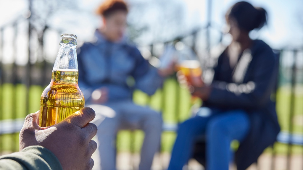 Teenagers Drinking