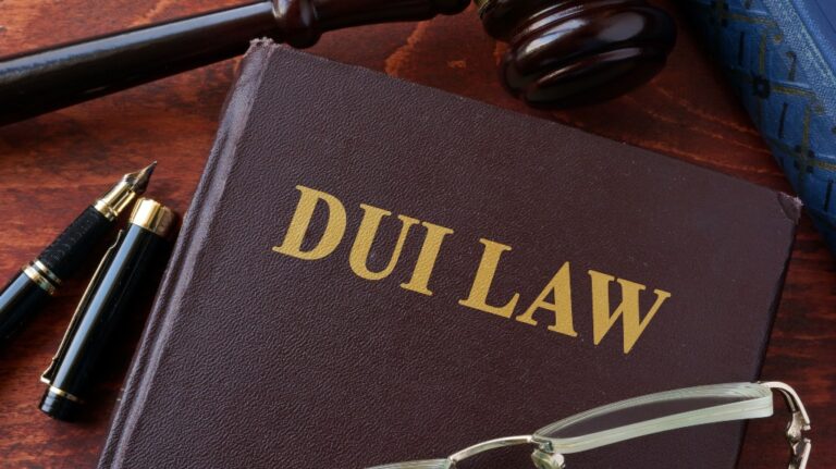 DUI Law Book and the Judicial Gavel